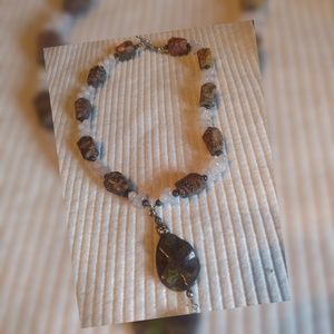 Vintage Gemstone and Bead necklace